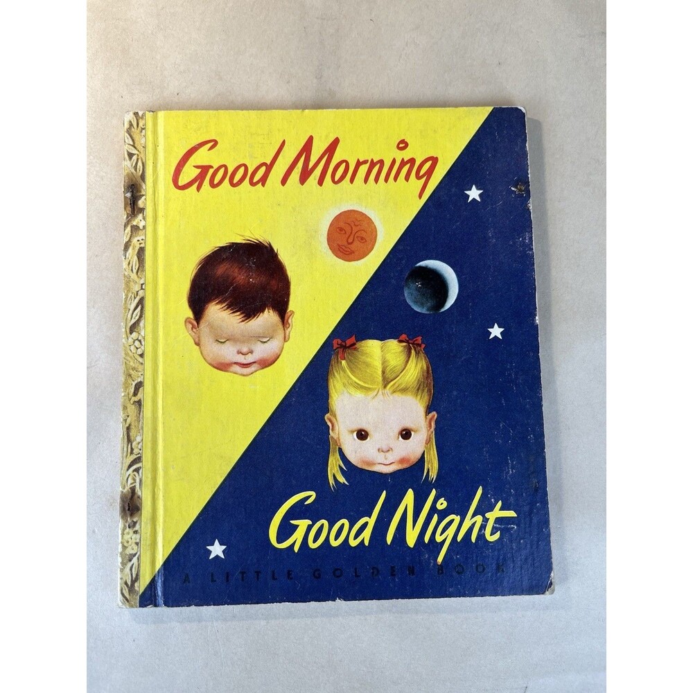 VTG 1948 Good Morning Good Night 25¢ "A" 1st Edition Little Golden Book #61